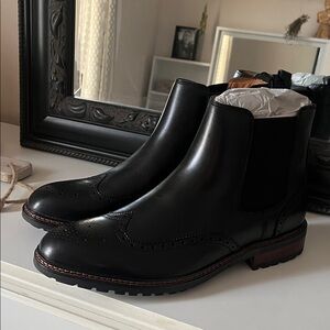 Bar III Black Leather Men's Hughgo blk beauty Boots